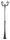 Candélabre massif Jardin 185-285cm IP43 Rustique