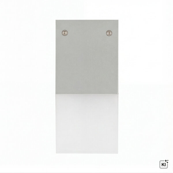 Plafonnier angulaire extérieur IP44 E27 en argent