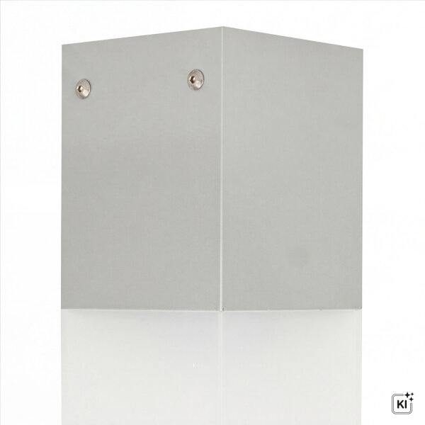 Plafonnier angulaire extérieur IP44 E27 en argent