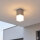 Plafonnier angulaire extérieur IP44 E27 en argent