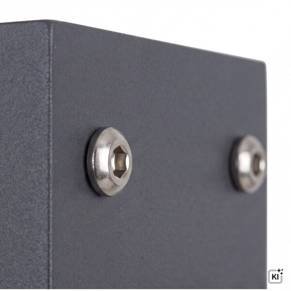 Plafonnier à faible éblouissement extérieur IP44 Anthracite E27