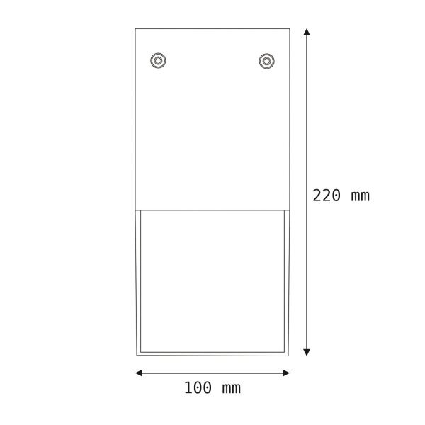 Plafonnier à faible éblouissement extérieur IP44 Anthracite E27