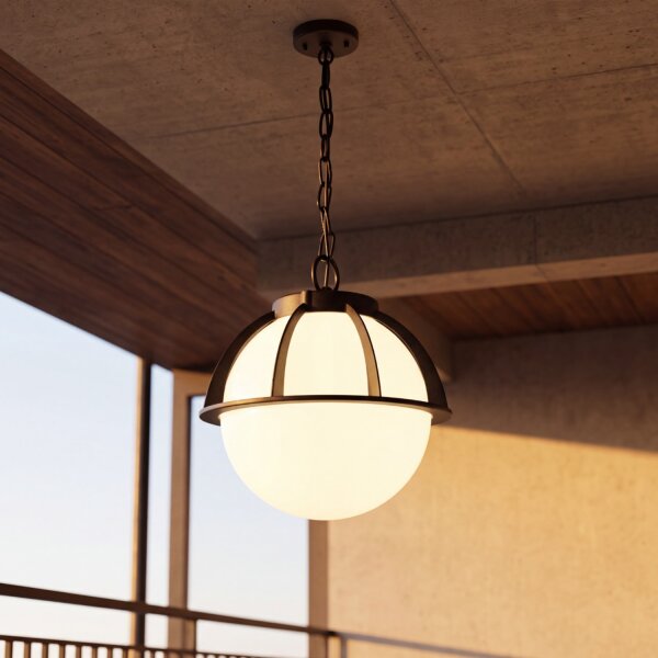 Lampe à suspendre Boule Ø30cm IP43 faible éblouissement E27