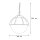 Lampe à suspendre Boule Ø30cm IP43 faible éblouissement E27