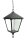 Lampe à suspendre extérieure noir aluminium verre IP43 E27