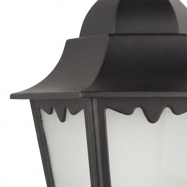 Lampe à suspendre Extérieur Noir Aluminium Verre IP43