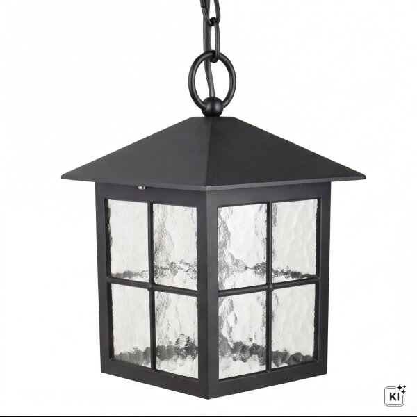 Lampe à suspendre noire extérieure Rustique IP43 BAARLE
