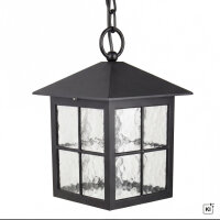Lampe à suspendre noire extérieure Rustique...