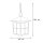 Lampe à suspendre noire extérieure Rustique IP43 BAARLE