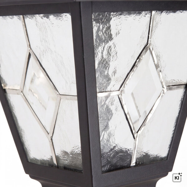 Suspension rustique extérieure aluminium verre IP43