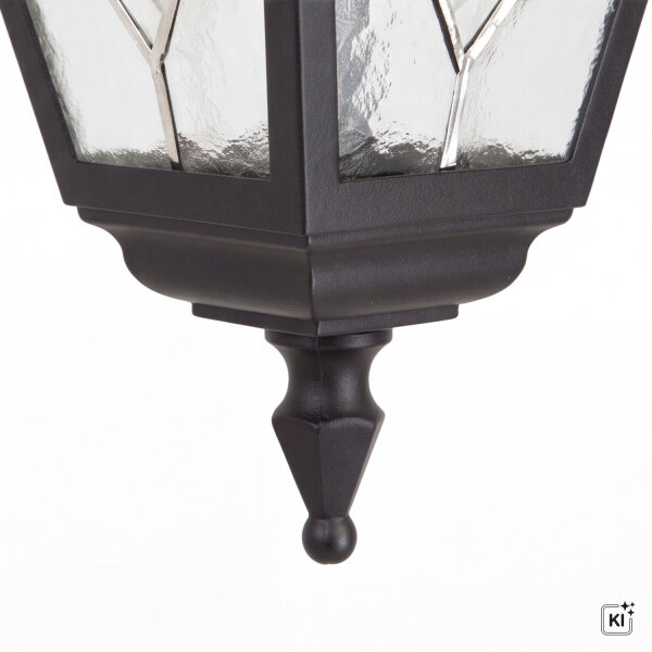 Suspension rustique extérieure aluminium verre IP43