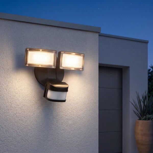 Projecteur extérieur à LED avec détecteur de mouvement IP54 3000lm