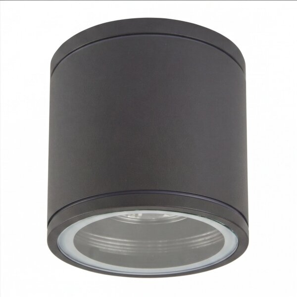 Plafonnier rond extérieur IP54 Ø9 cm Anthracite GU10