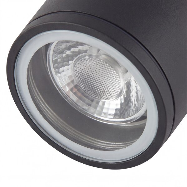 Plafonnier rond extérieur IP54 Ø9 cm Anthracite GU10