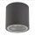 Plafonnier rond extérieur IP54 Ø9 cm Anthracite GU10