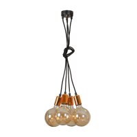 Lampe à suspension Cuivre Noir Design Rétro...