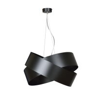 Lampe &agrave; suspendre noire design m&eacute;tal...