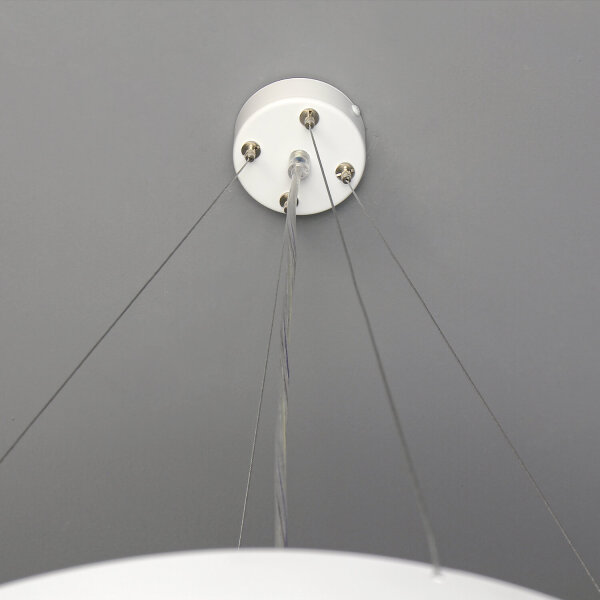 Suspension Blanc Métal Design Hauteur réglable