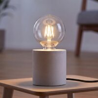 Petite lampe de table avec interrupteur Béton...