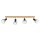 Long spot de plafond bois m&eacute;tal 4-flmg mobile