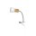 Lampe de lecture Table Pied de serrage Bras flexible E27 Bois M&eacute;tal