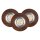 Set de 3 spots encastrables en bois avec LED GU10