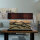Lampe de table design en bois flotté Abat-jour en tissu 80 cm de long