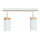 Spot de plafond blanc scandinave avec bois 2x GU10