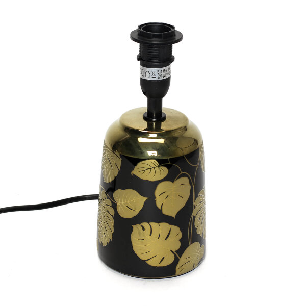 Tischlampe Schwarz Gold Wohnzimmer Nachttisch EAWAN