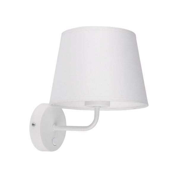 Applique murale avec interrupteur blanc MAJA