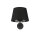 Applique avec interrupteur noir Abat-jour en tissu MAJA