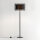 Lampadaire moderne noir métal rond 145 cm