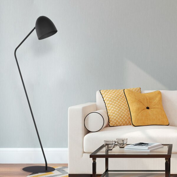 Lampadaire Noir Or 146cm Bureau Canapé Lampe SARE