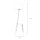 Lampadaire tripode LAMA bois tissu blanc avec tablette