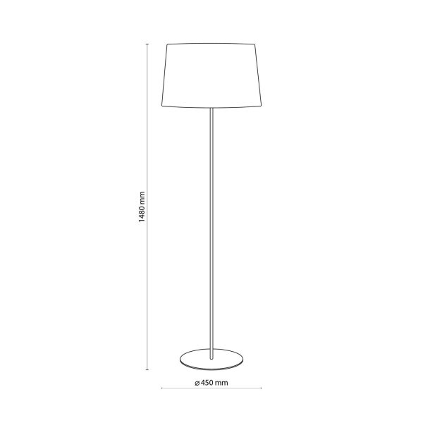 Lampe sur pied Maja Blanc Simple