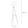 Lampadaire VAIO Blanc Bois Tripode scandinave