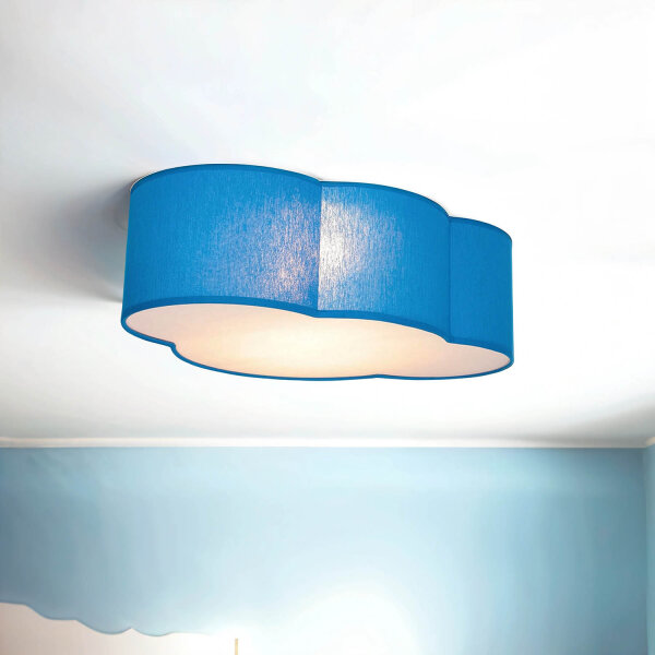 Lampe de chambre denfant WOLKI bleu plafond lampe nuage