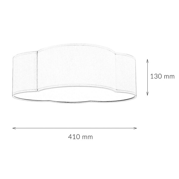 Lampe de chambre denfant WOLKI bleu plafond lampe nuage