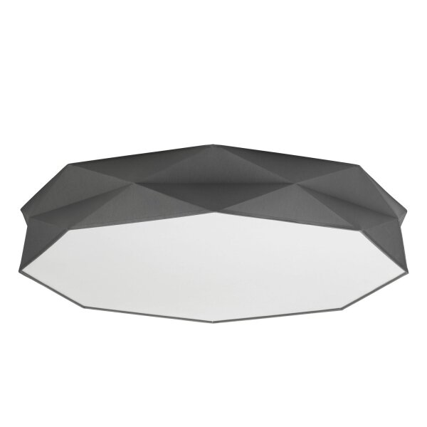 Plafonnier Noir Tissu Prima Salon Lampe