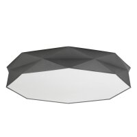 Plafonnier Noir Tissu Prima Salon Lampe