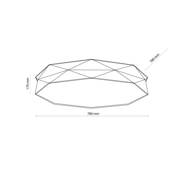 Plafonnier BISO Noir Blanc Tissu Lampe dentrée