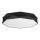 Plafonnier BISO Noir Blanc Tissu Lampe dentrée
