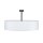 Plafonnier Blanc Chrome Ø60cm Lampe de salon