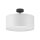 Plafonnier YASA Blanc Chrome Salon Lampe