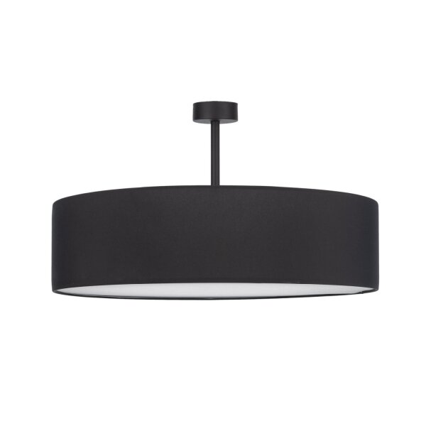 Lampe de plafond noir chrome Ø60cm Salon Lumière