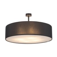 Lampe de plafond noir chrome Ø60cm Salon...