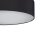 Lampe de plafond noir chrome Ø60cm Salon Lumière