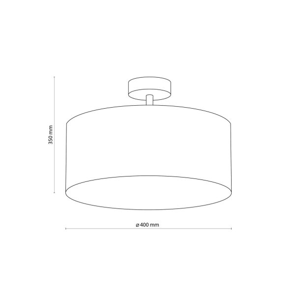 Plafonnier YASA Noir Blanc Salon Lampe