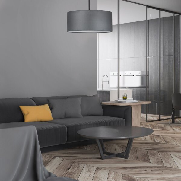 Plafonnier YASA Graphite Blanc Salon Lampe