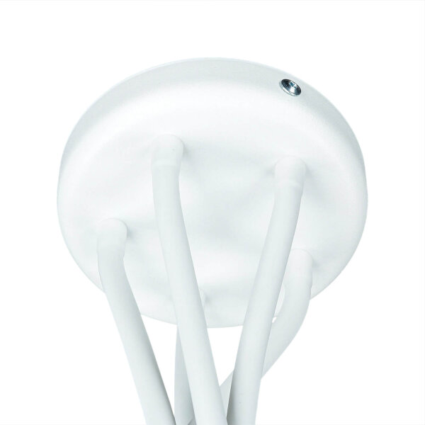 Plafonnier moderne 3-flmg blanc métal flexible